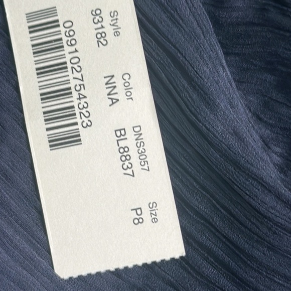 J crew navy blue slik maxi dress size 8p new whimsigoth - Picture 7 of 9